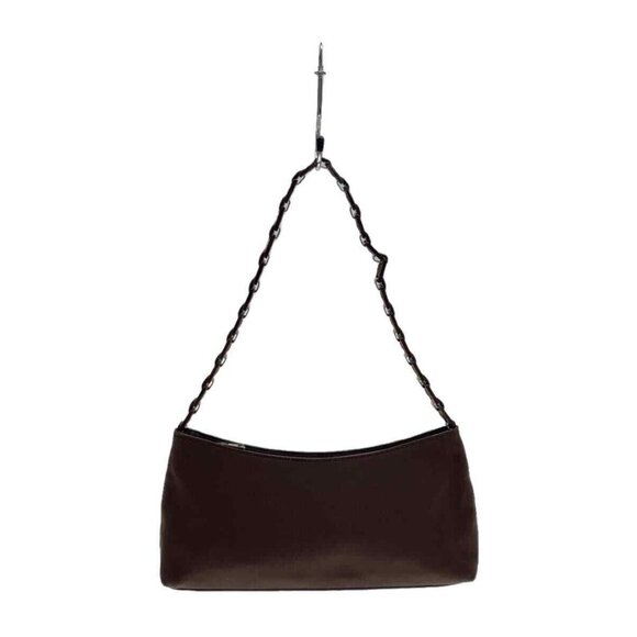 Salvatore Ferragamo Handbags - SOLD - Vintage Salvatore Ferragamo Shoulder Baguette Vara Bag with Metal Links